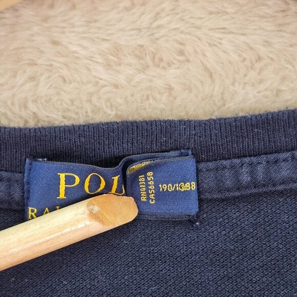 Polo Ralph Lauren Sweatshirt Blue Long Sleeve White Pony Logo Men's Size 2XL XXL - Picture 11 of 12